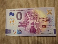 0-Euro-Souvenirscheine, Tag der Sachsen in Sebnitz 2025 Anniversary