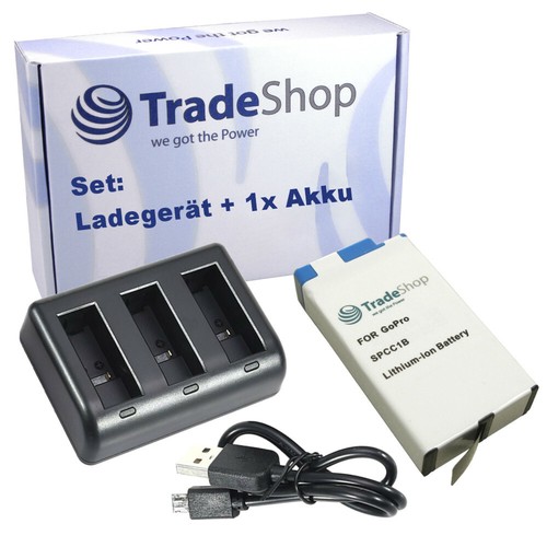 Fach ladegerät 1650mah - 3-fach, +