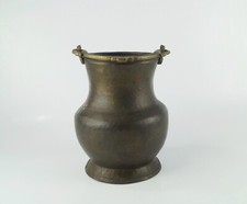 Messing Krug Kessel Topf Gefäß Henkel Kanne Vase