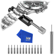 MMOBIEL Uhrenarmband Reparatur Werkzeug Set mit 12 Stiften - Größenanpassung