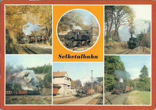 Ansichtskarte selketalbahn - ansichtskarte,