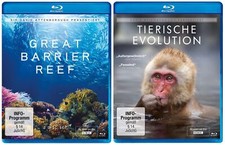 David Attenborough 2er Set: Great Barrier Reef & Tierische Evolution # BLU-RAY
