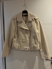 Zara lederimitatjacke beige - zara,