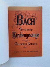 Noten. J.S. Bach. Vierstimmige Kirchengesänge. 1. Heft.  Partitur.