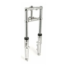 Wide Glide Gabel komplett, Einscheibe, Chrom, f. Harley-Davidson 84-99 FXST