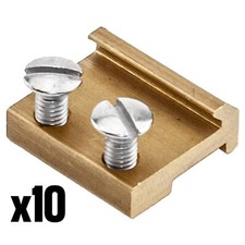 10x Schienenverbinder 15 mm für Gleise Spur-G Garteneisenbahn Anlagenbau Zubehör