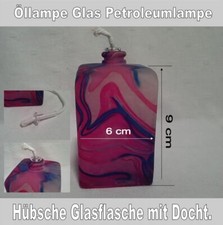 Öllampe, Glas