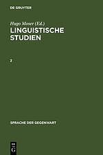 Linguistische studien - linguistische, 2