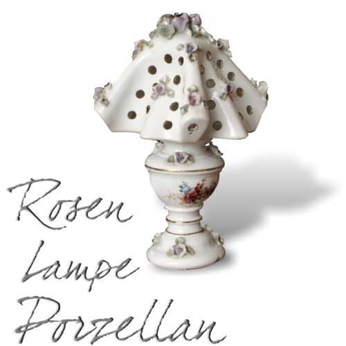 Rosen tischlampe porzellan - rosen,