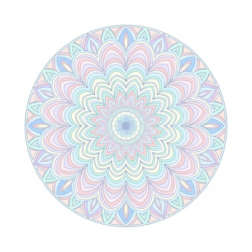 Sticker round mandala car - sticker,