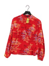 ESCADA Damen Bluse UK 12 rot