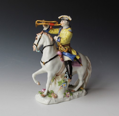 Meissen figur trompeter zu - -,