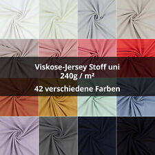 Viskose-Jersey Stoff, elastisch, uni (Meterware ab 0,50m)