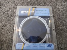 Supra Cables Phono 2 RCA auf SC Phonokabel in 1m Länge Neuware