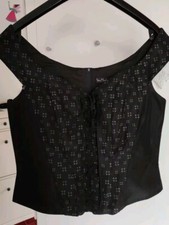 Corsage zum Schnüren mit passendem Rock schwarz Gr 42 Vera Mont festlich 