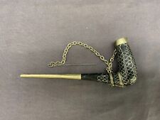 ORIENTALISCHE PFEIFE AUS HOLZ MIT METALL MONTUR UNBERAUCHTER ZUSTAND