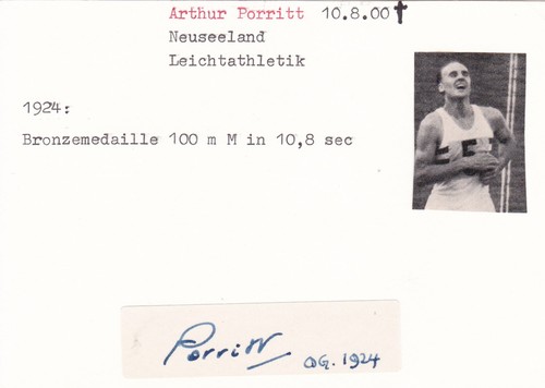 Olympia 1924 arthur porritt - 1924:,