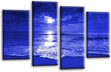 Meereslandschaft Wandbild Blau