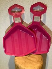 2x HAMAX Schneerutscher zum Rodeln rosa - Schneegleiter - Porutscher - Hot Sheet