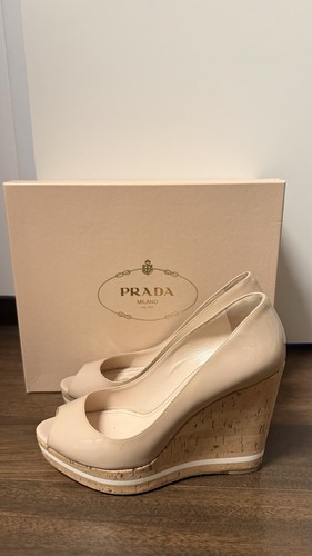 Prada korken keilabsatz - korken, pumps
