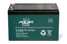 Polar Bär AGM Akku Batterie 12V 12Ah 6-DZM-12 für Elektro Quad Scooter E-Bike