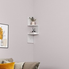 2 Lagiges Trennwand-Eck Bücherregal Präsentation Wandregale Regale Aufbewahrung 