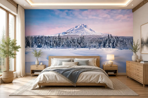 Wintertapete für schlafzimmer - wintertapete,