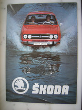 Prospekt Skoda 120 ES  SEMEX  westdeutsch