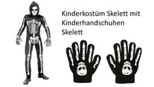 Kinderkostüm skelett set - skelett,