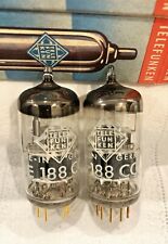 Telefunken E188CC 7308 Cca E88CC Gold Pins 1960s Super Rare NOS NIB One Pair