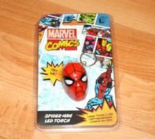 Marvel Comics Spider-Man offizielle LED leuchtende Taschenlampe Schlüsselanhänger Lampe
