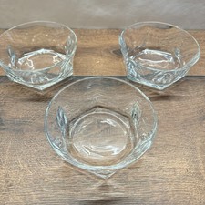 3er Set klare Glas-Schalen