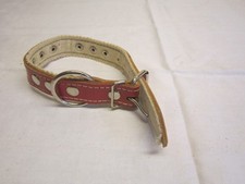 Hundehalsband-Rindleder-rot-mi
