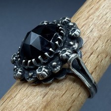 Vintage Granat Silberring
