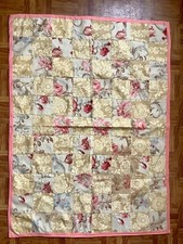 Laura Ashley Patchworkdecke Überwurf Krabbeldecke Decke ca. 93 x 125 Baumwolle