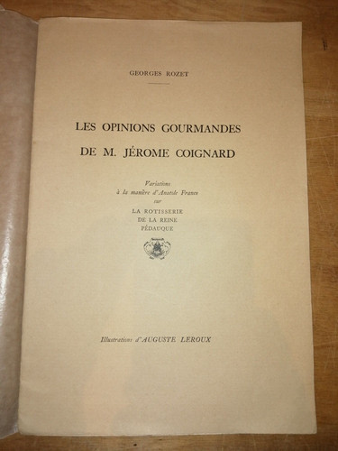 Les opinions gourmandes - opinions, de