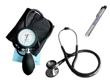 Hochwertiges Stethoskop mit Blutdruckmanschette, Diagnostiklampe D-Set 5, RL-Med