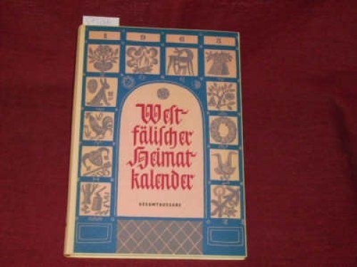 Westfälische heimatkalender - westfälische,