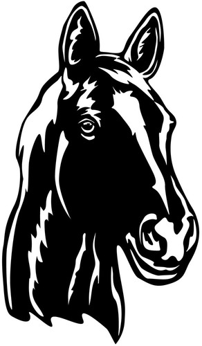 Aufkleber pferd pferdekopf - aufkleber,
