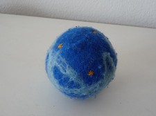 Filzfikugel Himmel Jahreszeitentisch Waldorf Handgefertigt
