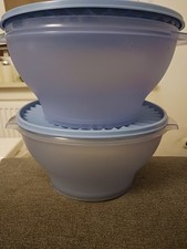  2 x Tupperware Sonnendeckel Salatschüssel, 4 Liter, Schüssel neu Deckel defekt