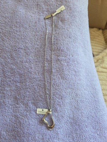 Silberfarbene kette mit magnet - silberfarbene,