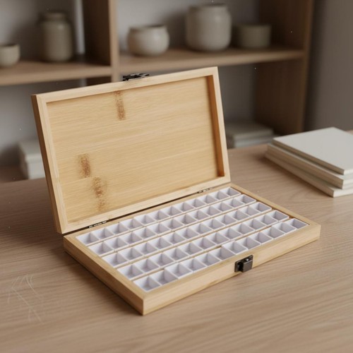 Leerer aquarellkasten aus - leerer,