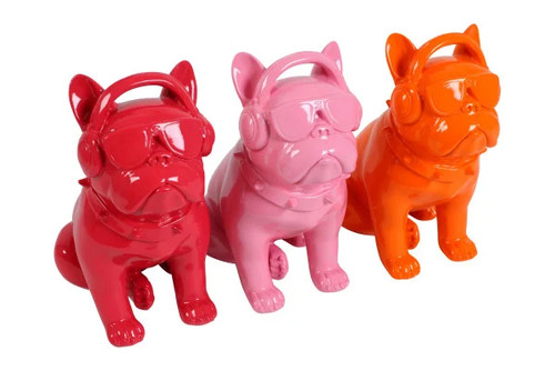 Flamingo dekofigur bulldogge - dekofigur,