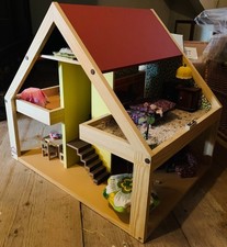 Bodo Hennig Puppenhaus "ALLGÄU" – mit Innenausstattung & Figuren | TOP-Zustand