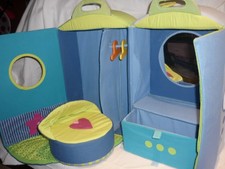 HABA Stoffhaus Haus Puppenhaus zusammenklappbar ca27x22x42cm.