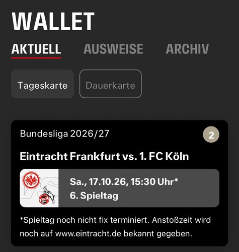 Tickets eintracht frankfurt - tickets,