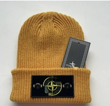 New Winter Stone Island Warm Thick Cap Cuffed Knit Stretch Beanie Unisex Hat HOT