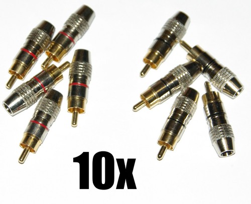 10x highend cinch stecker - highend,