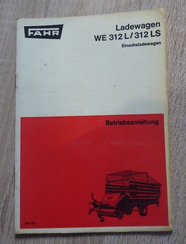 Fahr einachs ladewagen - fahr, 312